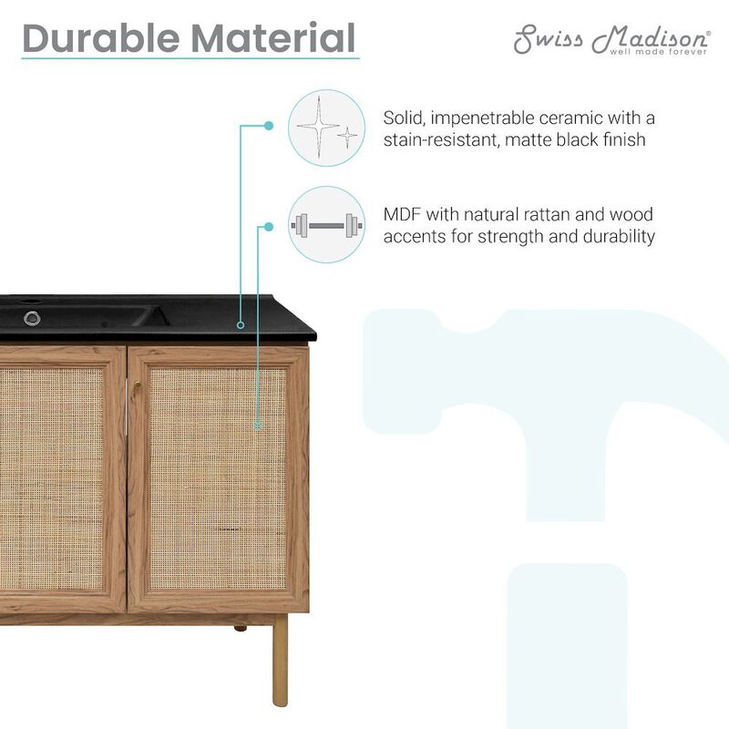 Classe 48" Freestanding Bathroom Vanity with Sink Top image number 2