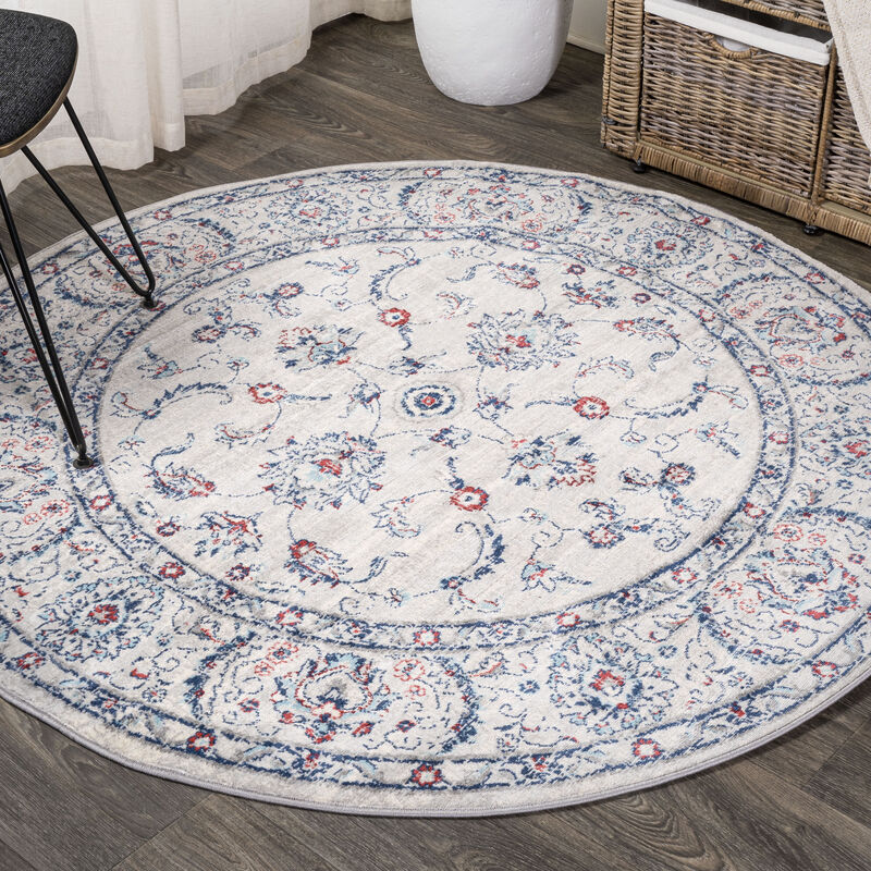 Modern Persian Vintage Round Area Rug