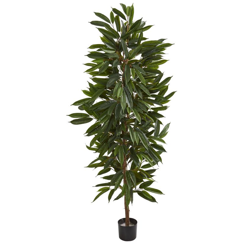 Nearly Natural 6.5-in Mango Artificial Tree