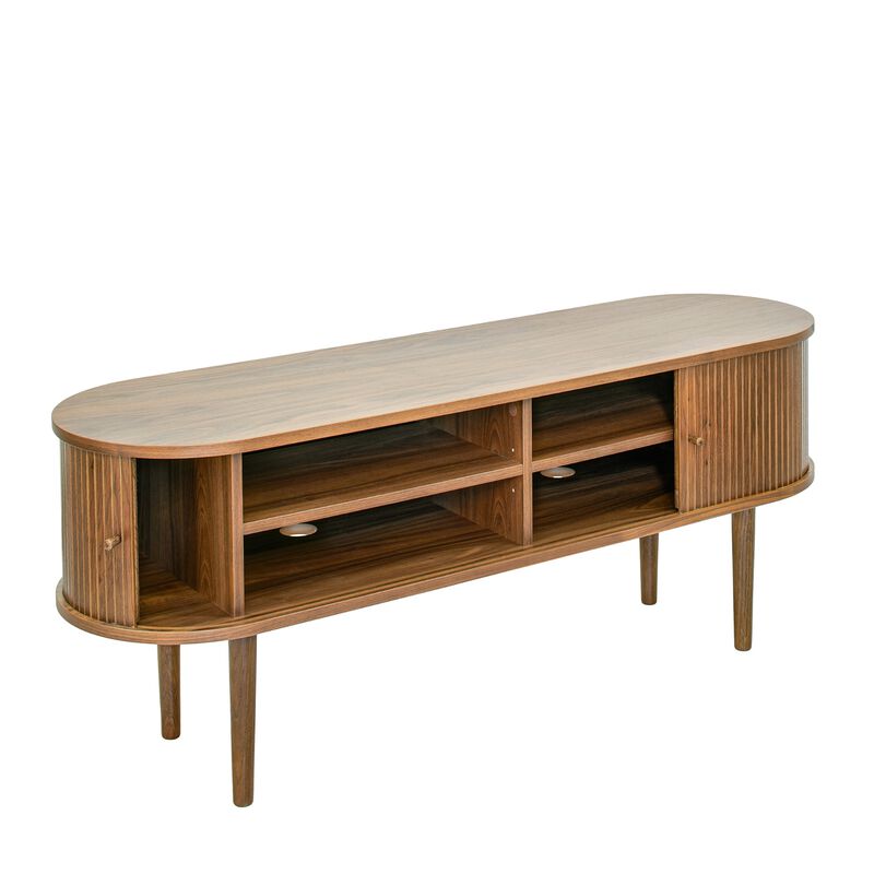 SLIDDO 55 TV Stand with storage.