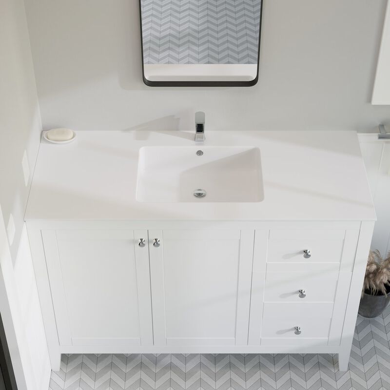 Voltaire 49 Vanity Top Sink with Single Faucet Hole image number 4
