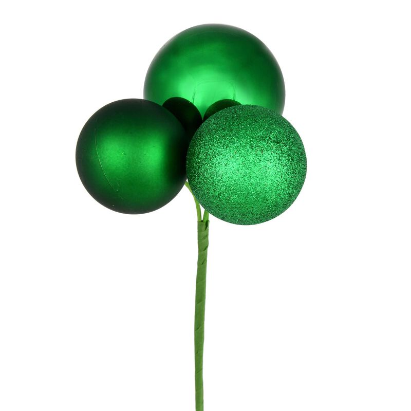 Vickerman Green Ornament Pick image number 0