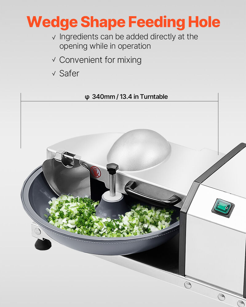Food Processor Vegetable Chopper 3000RPM Food-Grade Stainless Steel Blender image number 2