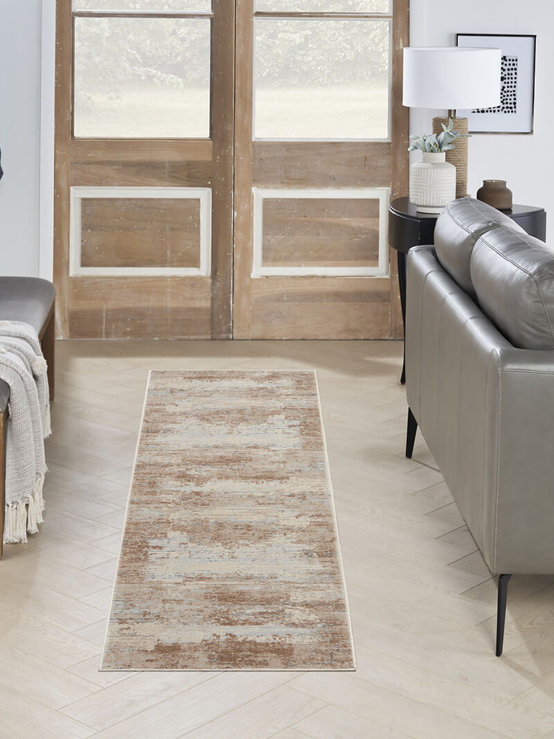 Rustic Textures RUS03 Beige 2'2" x 7'6" Rug image number 5