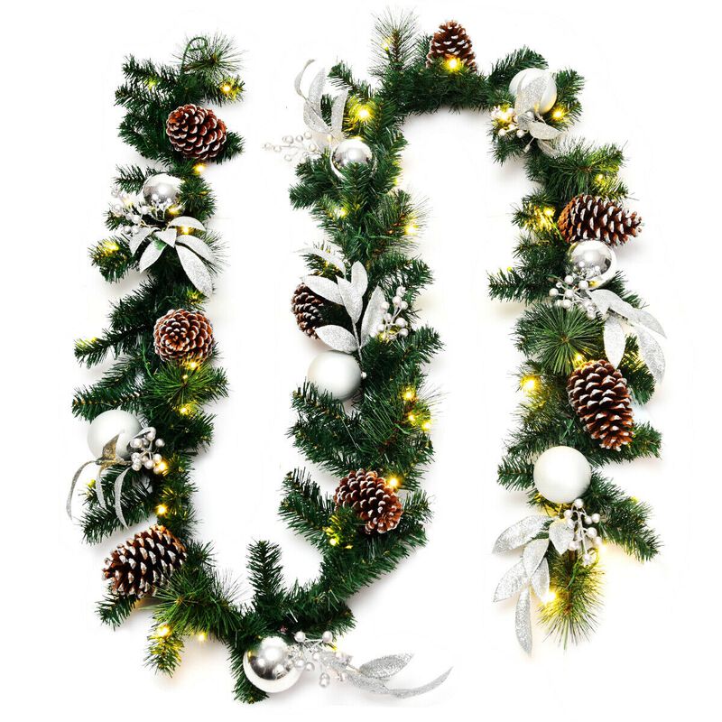 Pre-Lit Artificial Christmas Garland with LED Lights For Christmas image number 0