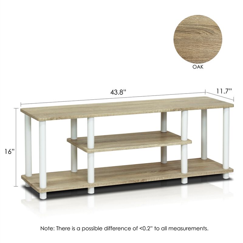 Turn-N-Tube No Tools 3D 3-Tier Entertainment TV Stands