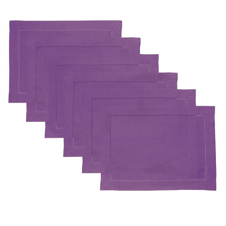 Linen Placemats - Classic Hemstitch (Set of 6)