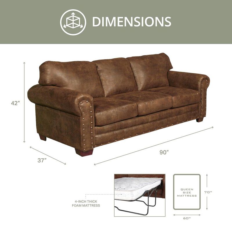American Furniture Classics Buckskin Sleeper Sofa image number 2