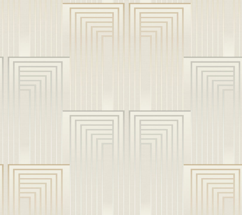 Vanishing Silver & Gold Peel & Stick Wallpaper