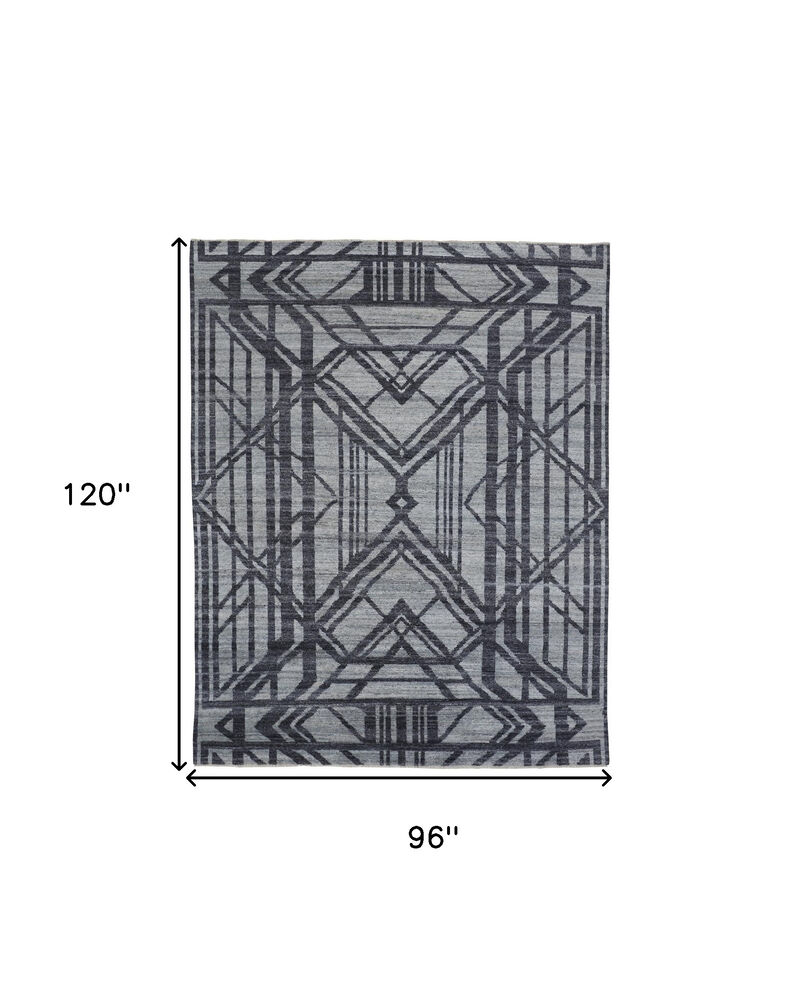 HomeRoots Wool Geometric Hand Knotted Area Rug image number 5