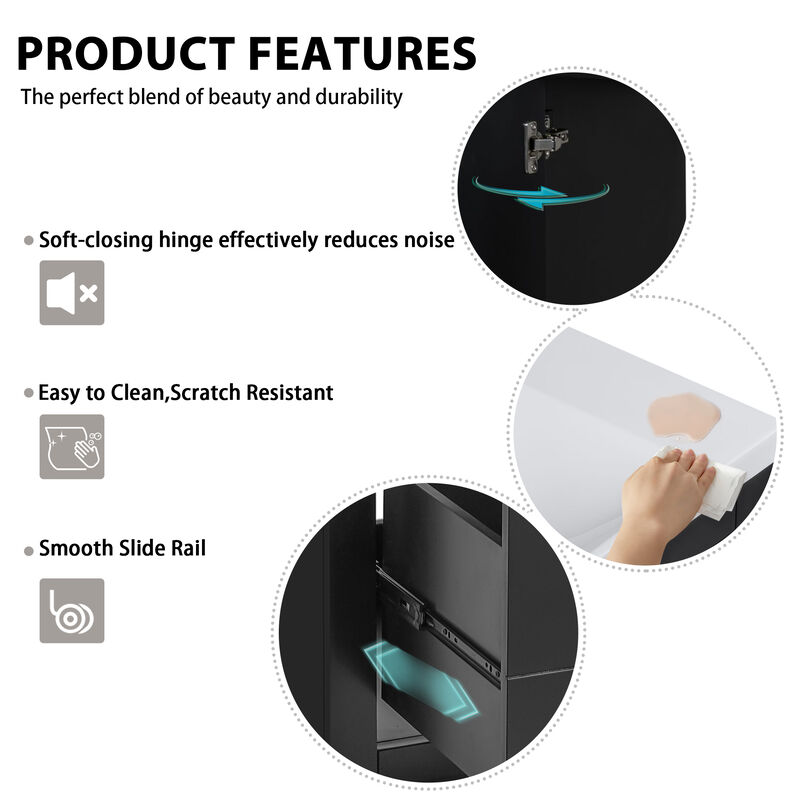 36'' Bathroom Vanity with Ceramic Sink Combo