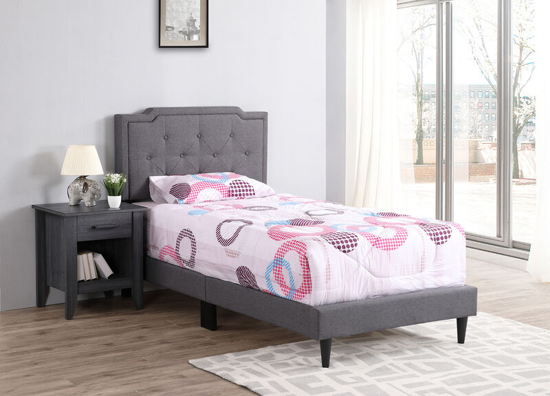 Deb Jewel Tufted Twin Panel Bed
