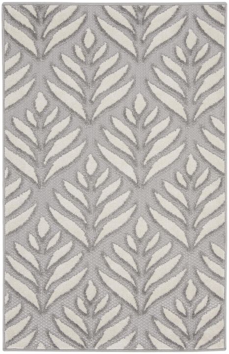 HomeRoots Floral Indoor Outdoor Area Rug