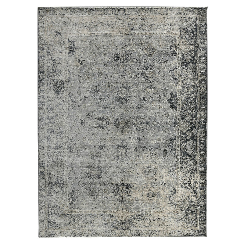 HomeRoots 8' X 10' Brown And Gray Wool Plaid Hand Tufted Area Rug image number 0