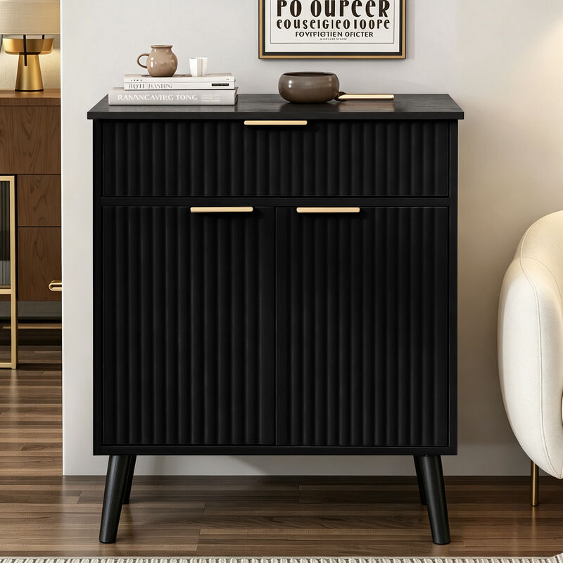 Lewurn Adjustable Shelves Storage Cabinet image number 7