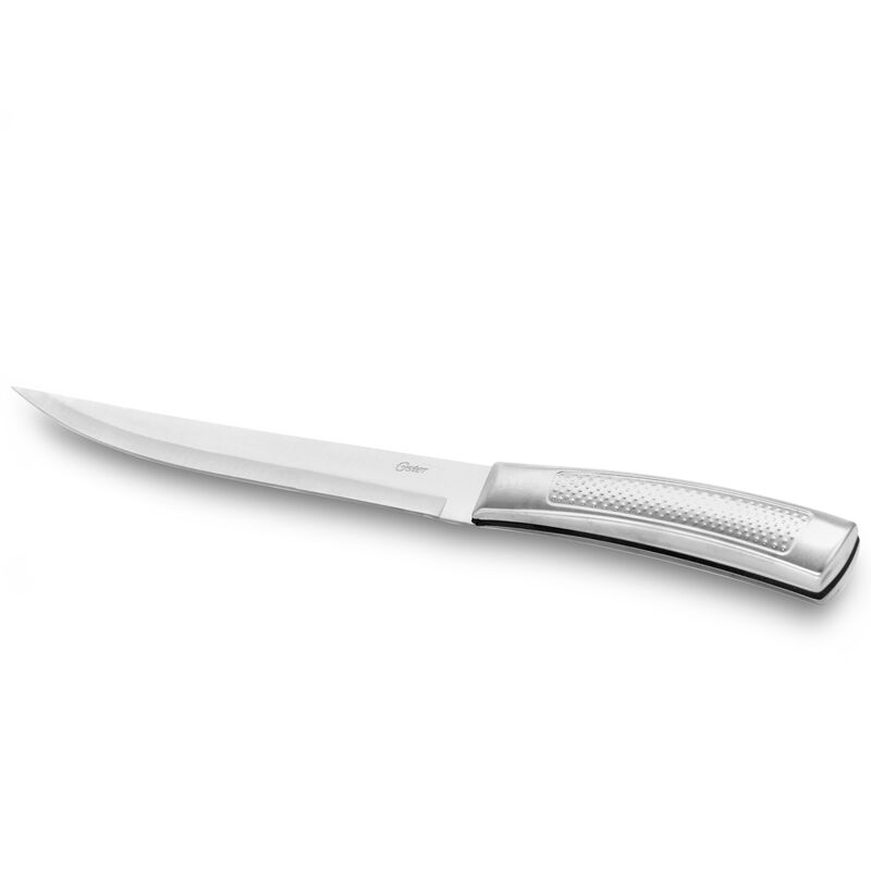 Oster Wellisford 14 Piece Stainless Steel Cutlery Set with Black Rubber Wood Block