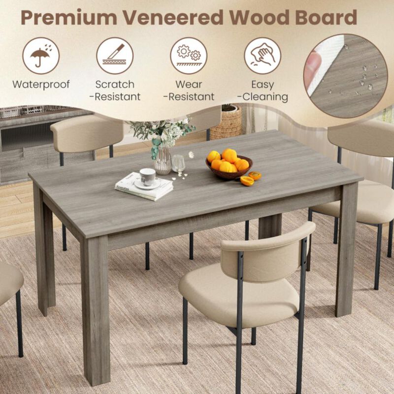 Hivvago Rectangular Modern Dining Kitchen Table.