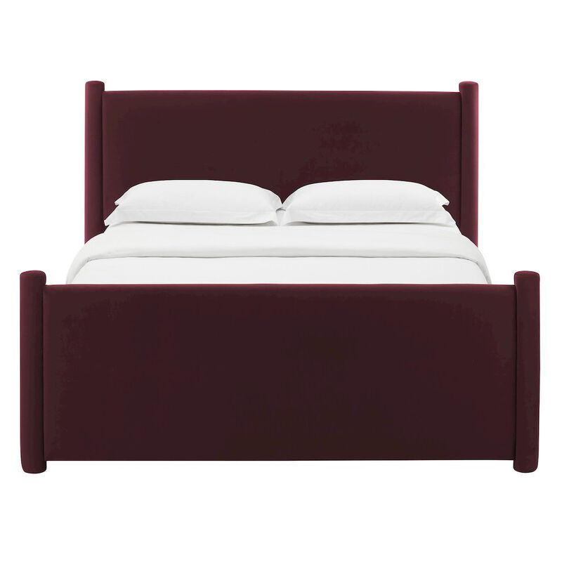 Rael Performance Velvet Full Platform Bed image number 5