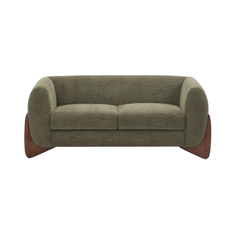 Christopher Knight Home Evat 63" Boucle Fabric Loveseat