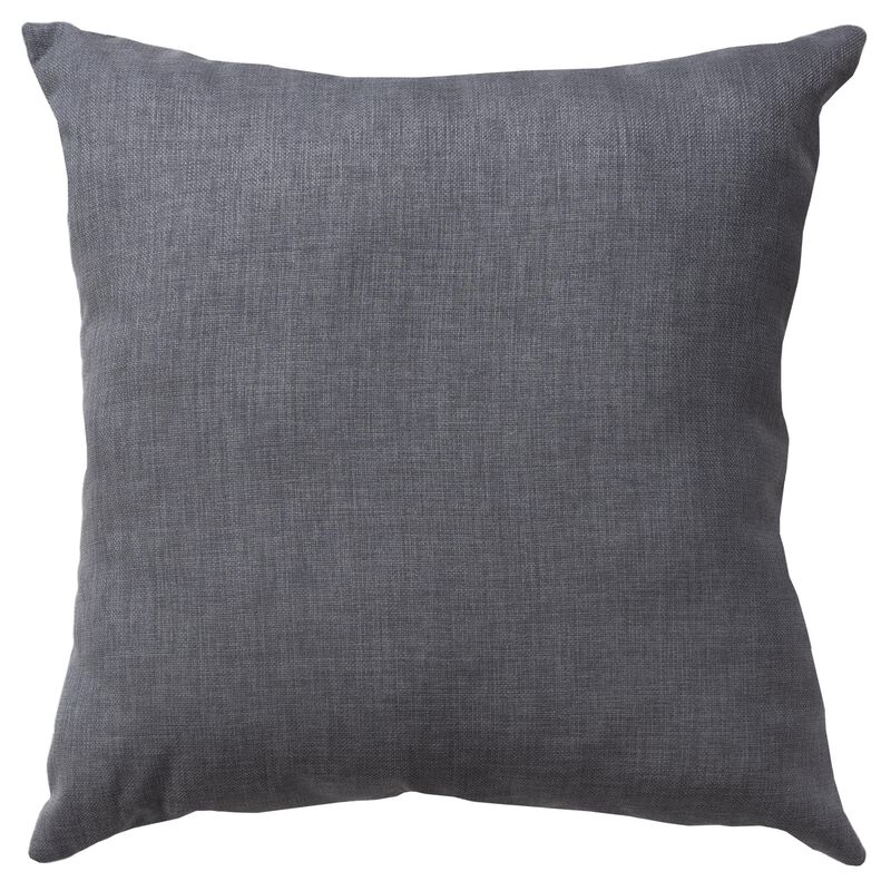 22"x22" Indoor/Outdoor Pillow, Slate Gray