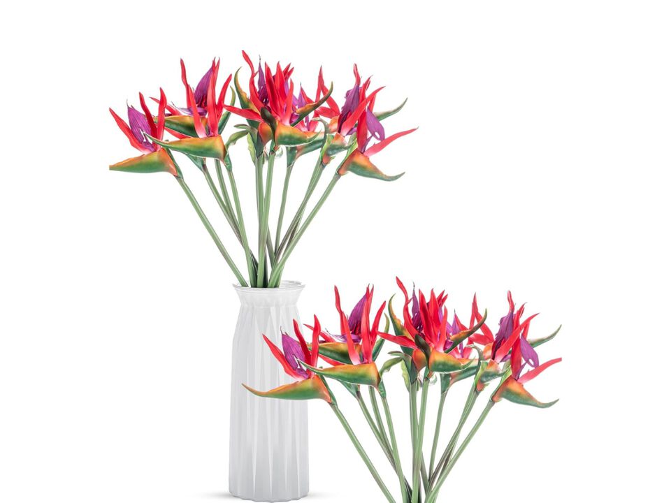 12 Piece Pink Artificial Outdoor Plants Garden Porch Decor