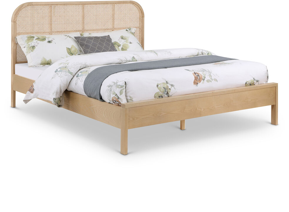 Meridian Furniture Siena Natural Ash Wood King Bed