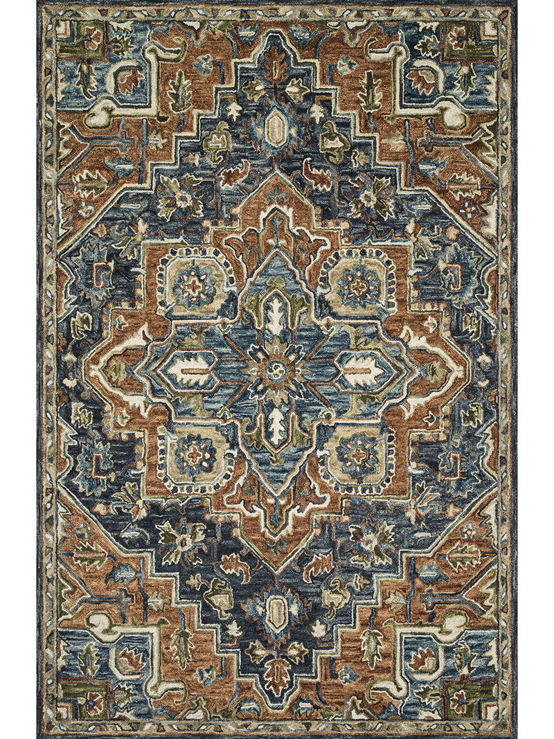 Victoria VK16 Rust/Multi 3'6" x 5'6" Rug