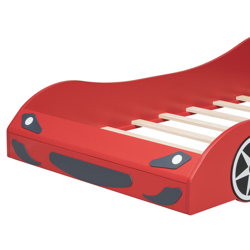 Cimpku Kids Race Car-Shaped Platform Bed image number 7