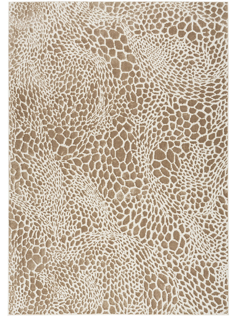 Desire DSR08 Camel/Silver 3'11" x 5'11" Rug