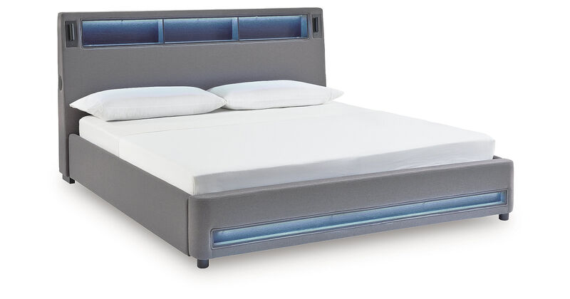 Cayberry California King Upholstered Bed image number 0