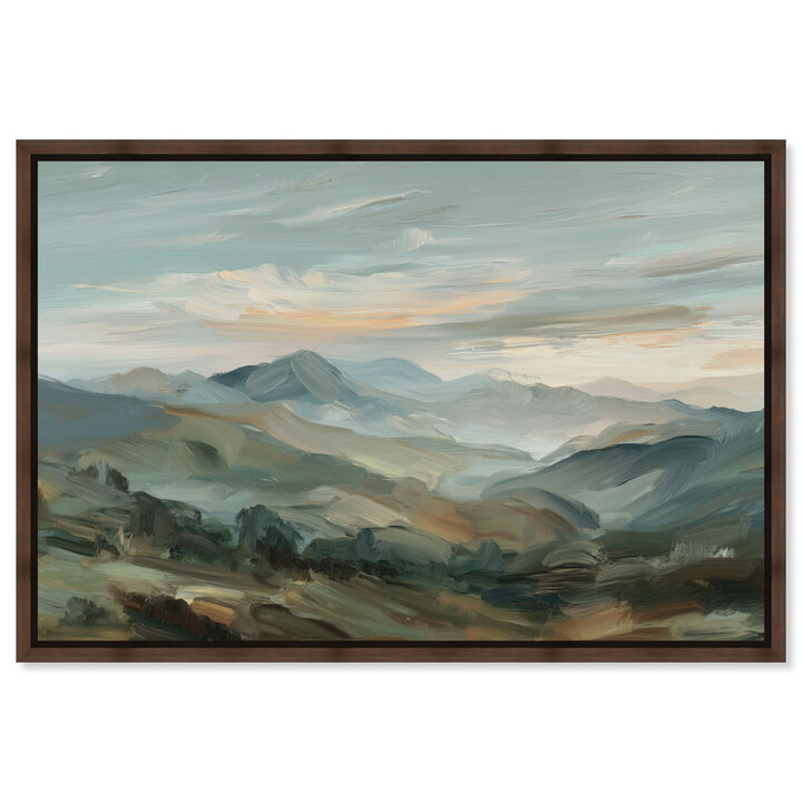 Green Slopes I Nature and Landscape Canvas Print by Art Remedy