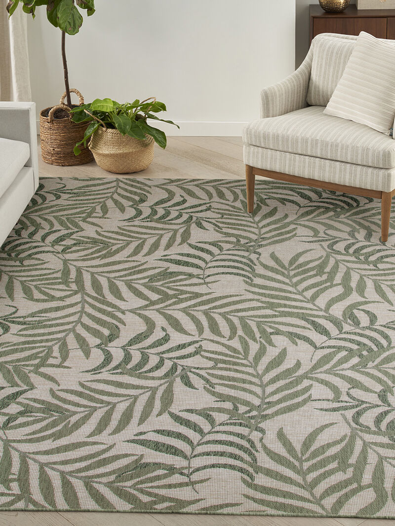 Garden Oasis GOA01 Ivory/Green 8' x 10' Rug