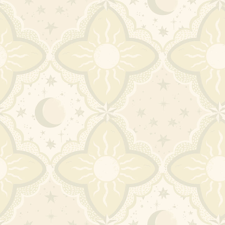Sol & Mane Beige Wallpaper (Set of 2)