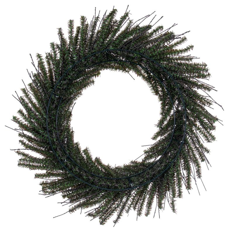Vickerman 24" Vienna Twig Artificial Christmas Wreath, Unlit - Faux Christmas Wreath - Indoor Seasonal Home Decor image number 1