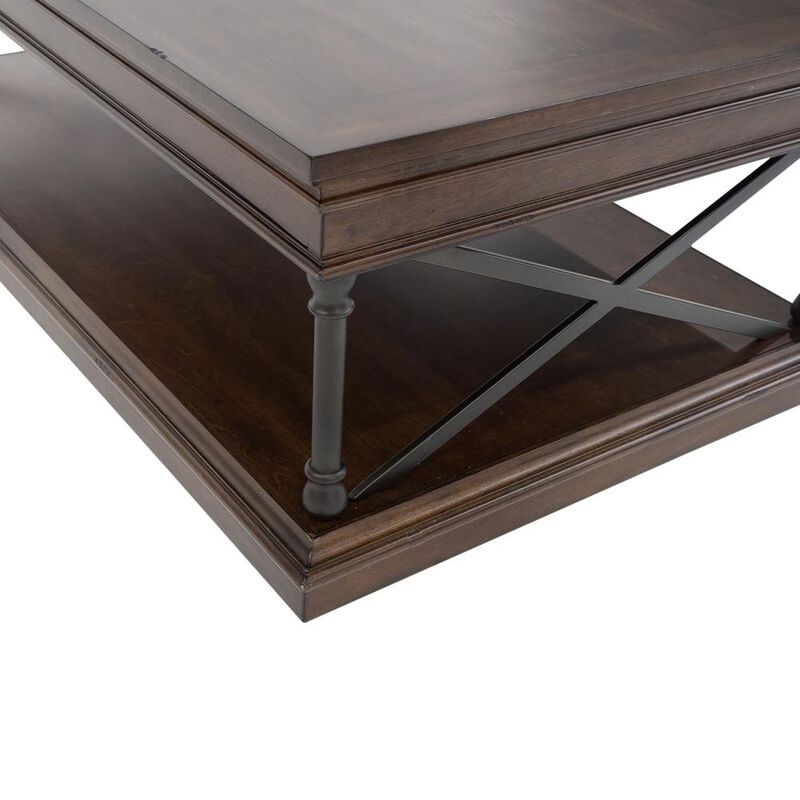 Liberty Furniture Tribeca Rectangular Cocktail Table in Cordovian Brown image number 4