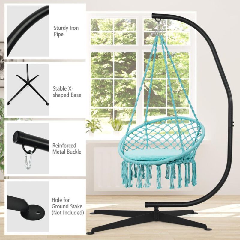 Hivvago Solid Steel C Hammock Frame Stand