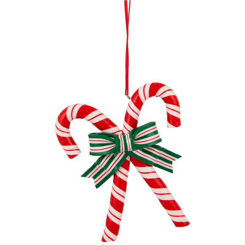 5.25" Red and White Candy Cane Christmas Ornament