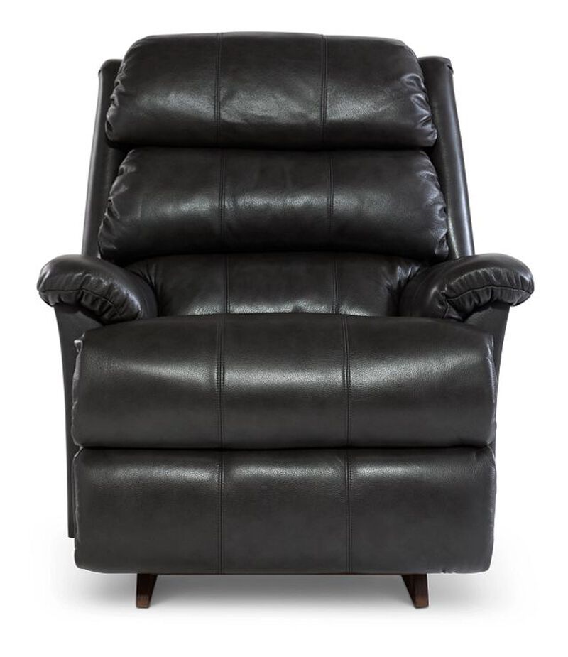 Astor Shitake Leather Rocking Recliner