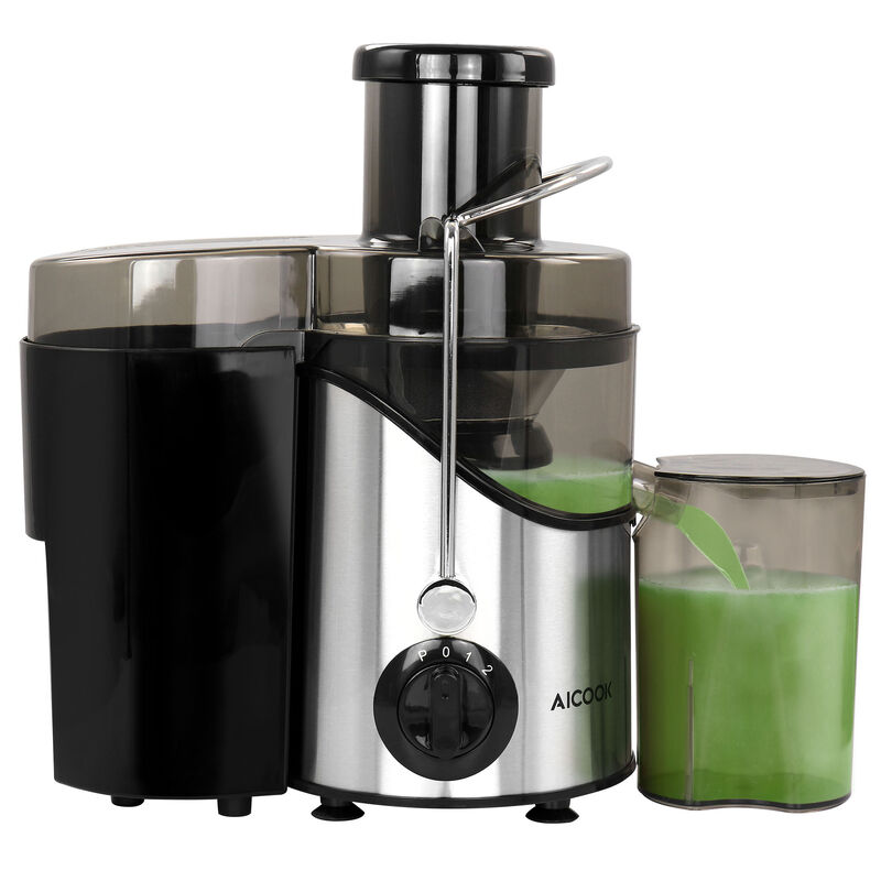 AICOOK Centrifugal Self Cleaning Juicer and Juice Extractor in Silver image number 3
