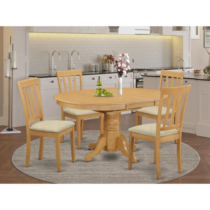 5 PC Dining room set - Kitchen dinette Table and 4 Kitchen Chairs