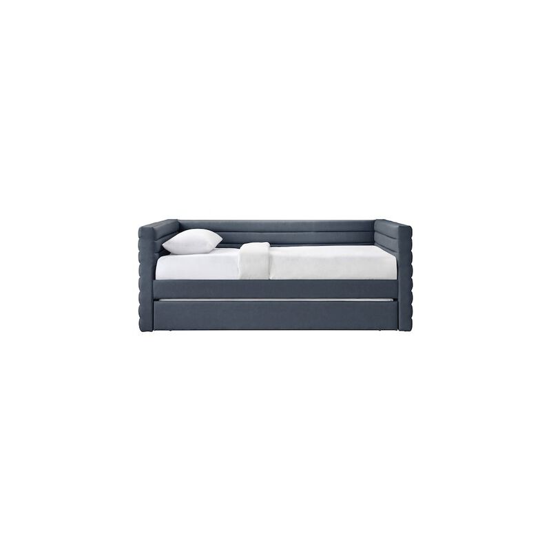 Meridian Furniture Beverly Navy Vegan Leather Twin Daybed