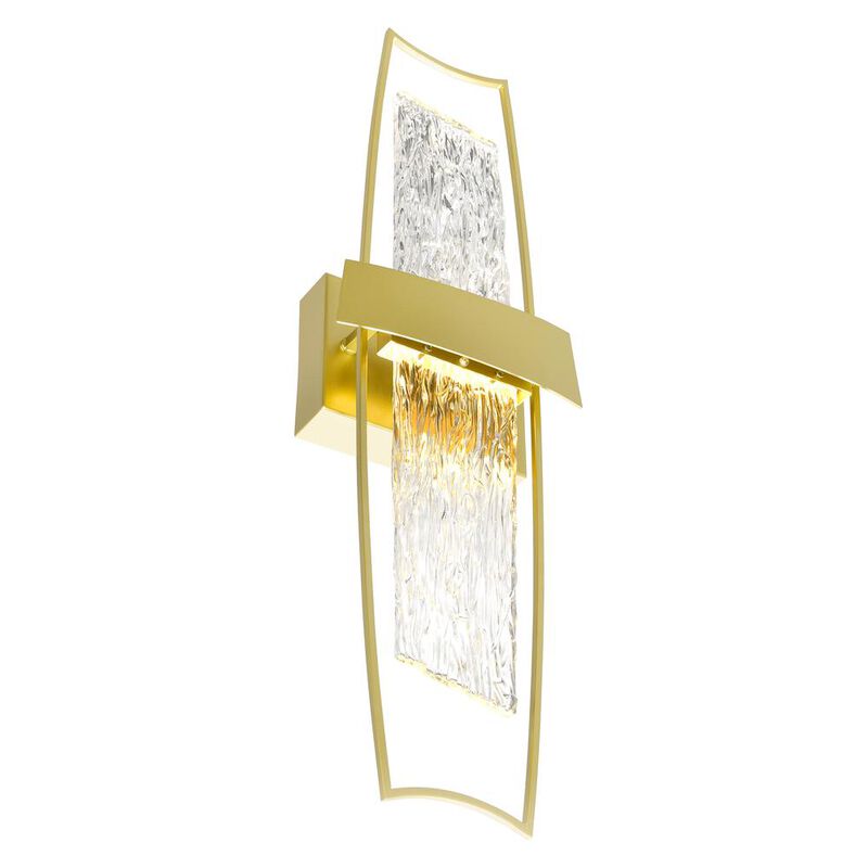 CWI Lighting Guadiana Integrated LED Satin Gold Wall Light