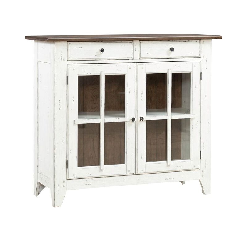 Liberty Furniture Al Fresco Server Cabinet for Dining Room - Graphite & Whitestone image number 8