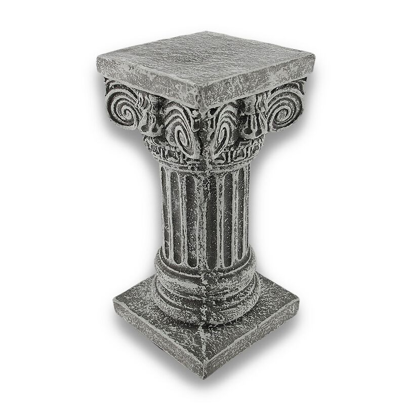 Solid Concrete Roman Pillar Mini Statue Pedestal image number 0
