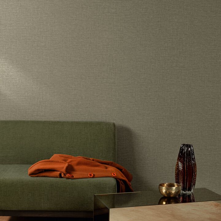 Concept Rough Textile Brown Wallpaper CO1012