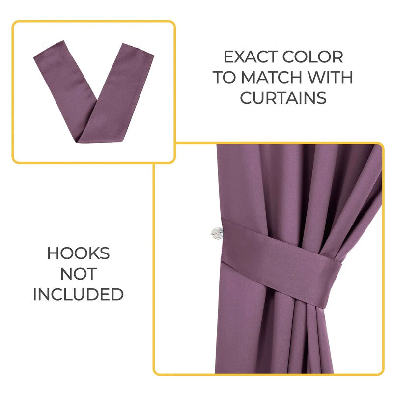 Set of 2 Classic Modern Room Darkening Blackout Curtains image number 4