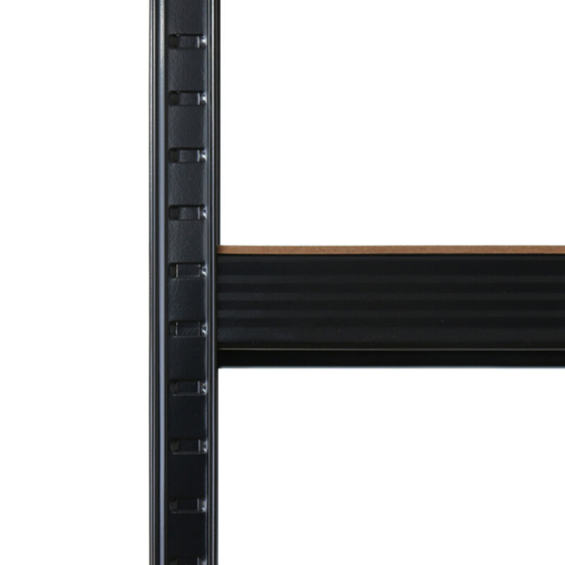 Durable 5-Tier Powder Coated Storage Rack, Heavy-Duty Organizing Shelf for Home Use