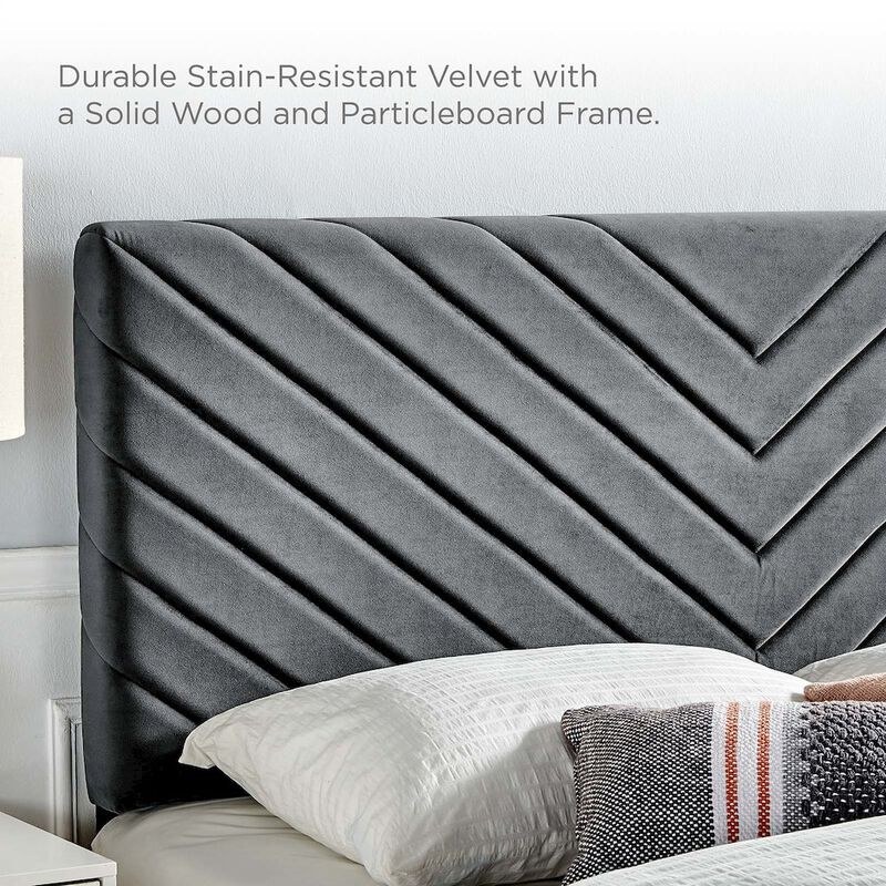 Angular Channel Tufted Performance Velvet King / California King Headboard image number 7