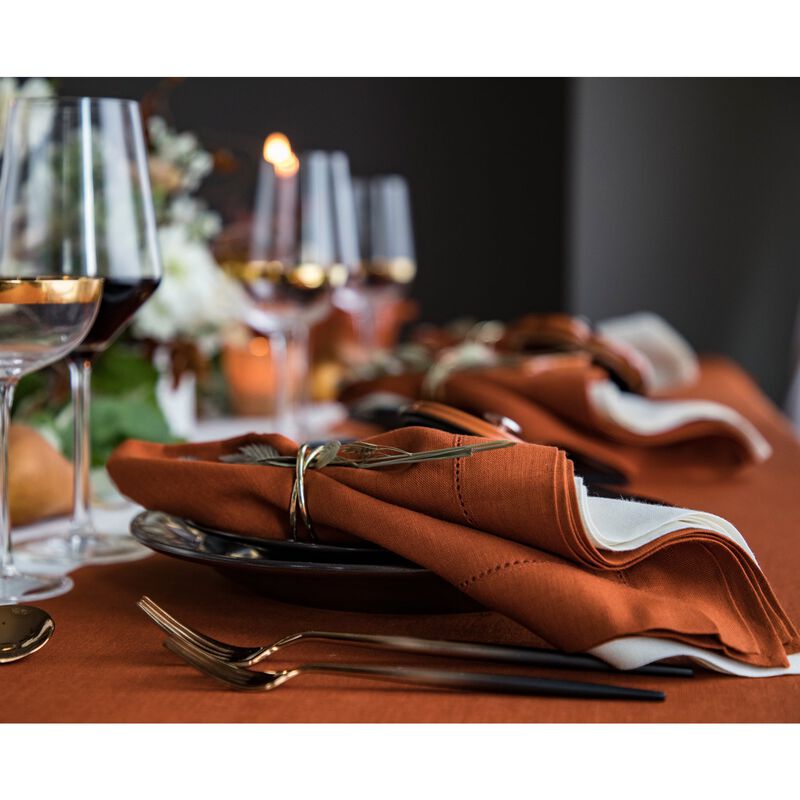 Linen Dinner Napkins - Classic Hemstitch