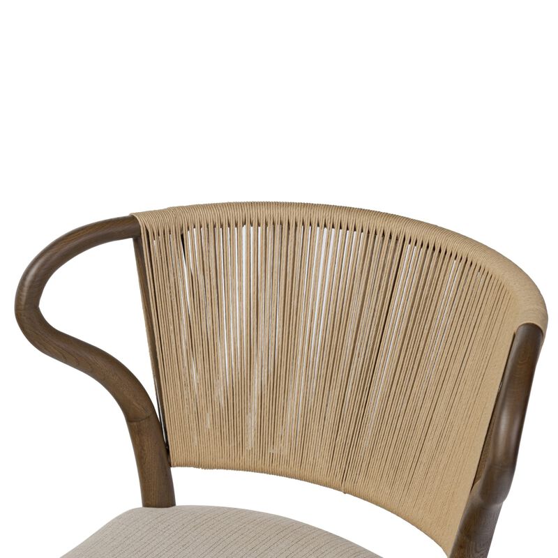Amira Laine Natural Armless Dining Chair